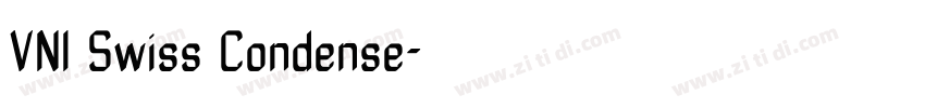 VNI Swiss Condense字体转换
